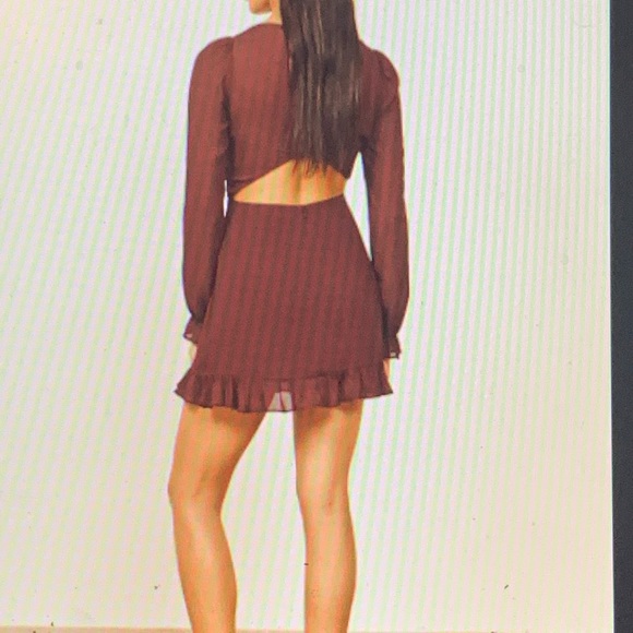 Reformation Elenor Dress in Plum -Size 0 - Picture 2 of 6